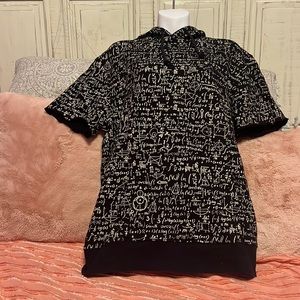 Imaginary function short sleeve hoodie size large